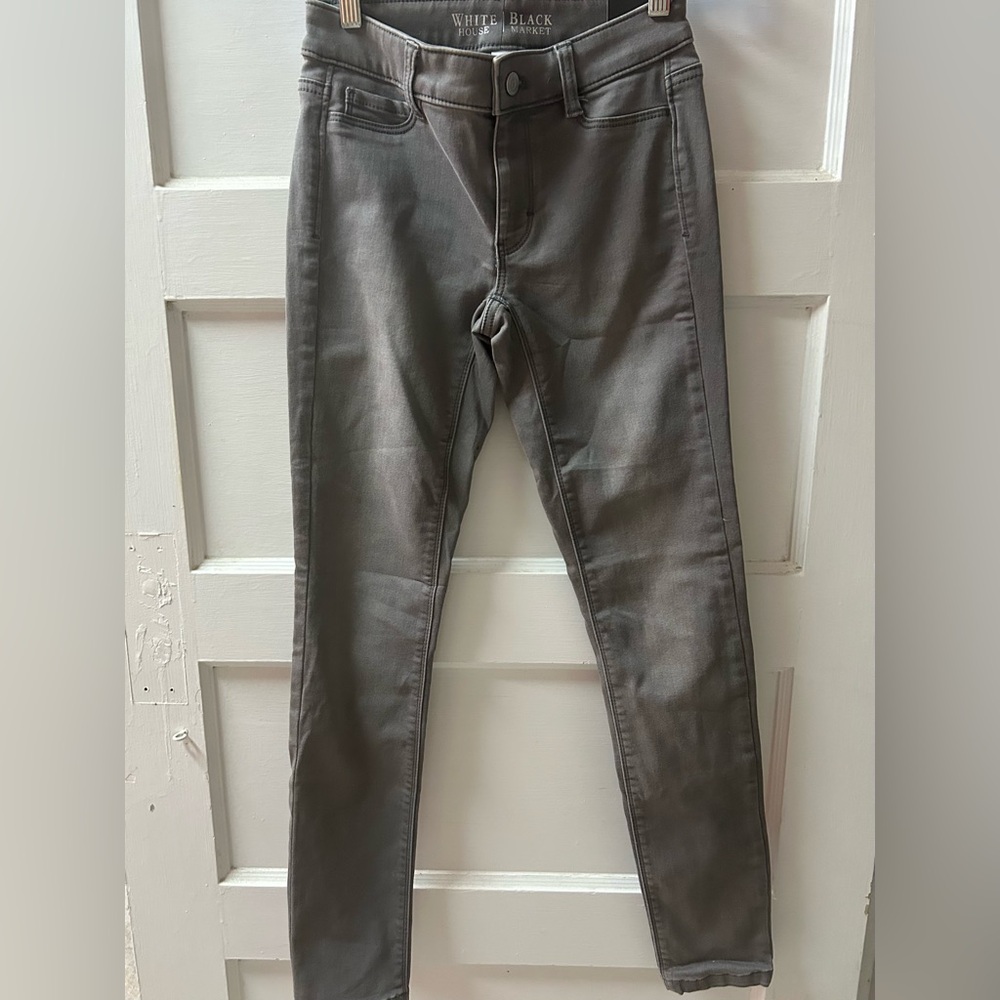 White House Black Market Gray Jeggings XXS